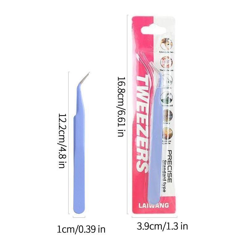 Stainless Steel Tweezers, 1 Count Random Color DIY Scrapbooking Supplies, Planner Tool Gadget, Scrapbooking Tools for Home School Office, Christmas Gift