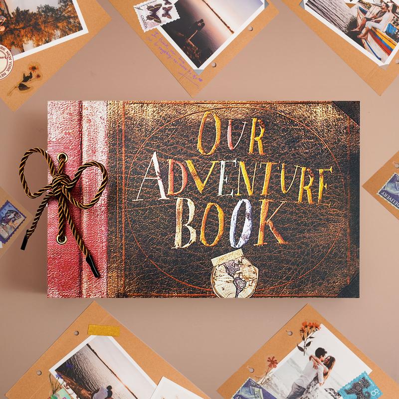 [Holiday Gift] Vienrose Our Adventure Book Scrapbook Album Gift Box, Movie Up Scrapbook, Gift for Boyfriend, Girlfriend, Husband, Wife,  Mom, Friends, Couples Anniversary Gift,  Christmas Gift, Thanksgiving's Day, Halloween Gift