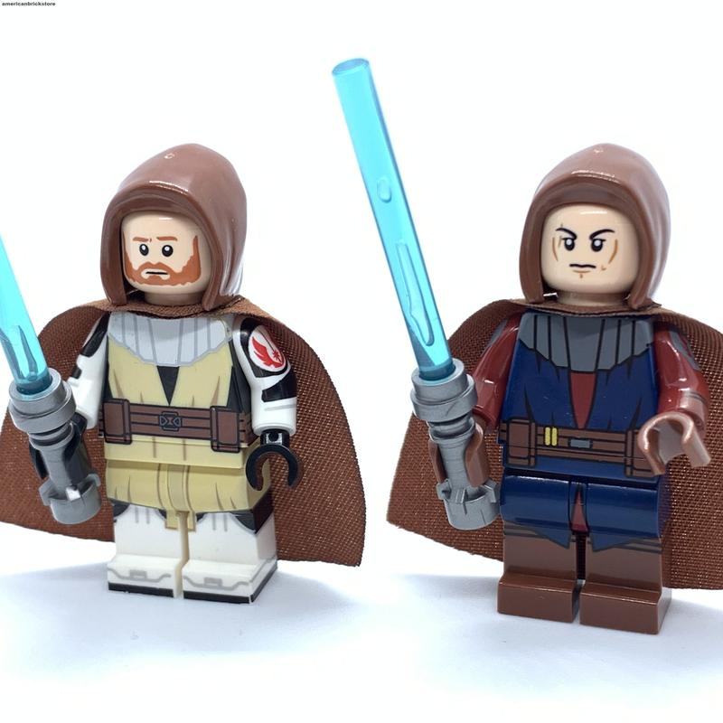 Anakin Skywalker Ahsoka Tano Obiwan Kenobi Minifigures Jedi KNights The CLone Wars