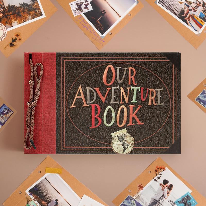 [Holiday Gift] Vienrose Our Adventure Book Scrapbook Album Gift Box, Movie Up Scrapbook, Gift for Boyfriend, Girlfriend, Husband, Wife,  Mom, Friends, Couples Anniversary Gift,  Christmas Gift, Thanksgiving's Day, Halloween Gift