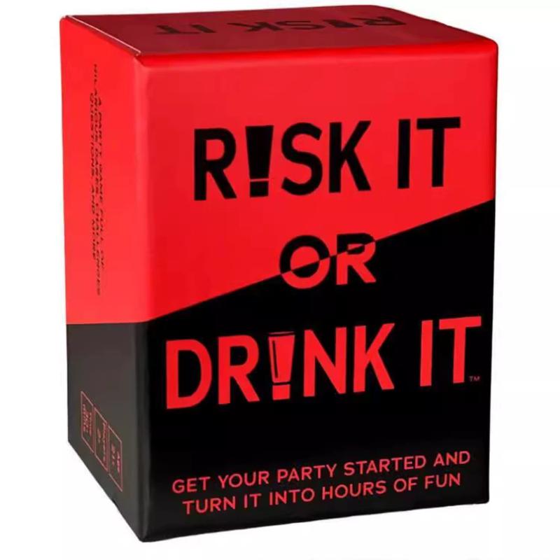 Fun Drinking Game for Parties: 150 Hilarious Dares & Risky Questions for Adults Games Nights - Adult Cards for Party Pregames, College or Bachelorette