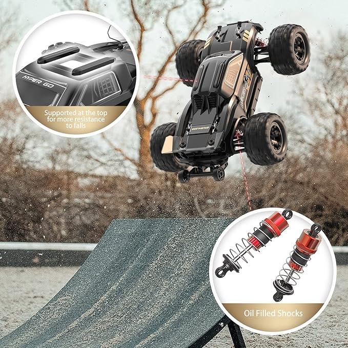 RC Cars Remote Control Car for Boys Girls And Adults, 1:10 Scale RC Car,The Ultimate Stunt twist Car for Young Adventurers, 2.4GHz 2WD All Terrain RC Car with 2 Rechargeable Batteries,360° Rotating RC Crawler.Christmas Gifts.Random color, Random packaging