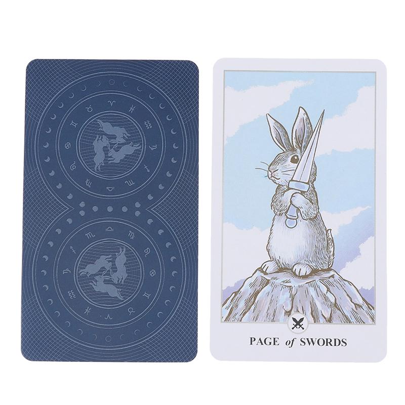 New Fashion 78pcs Tarot Lunalapin Rabbit Tarot Deck Tarot Cards Tarot Card Game Party Game  Funny Toys