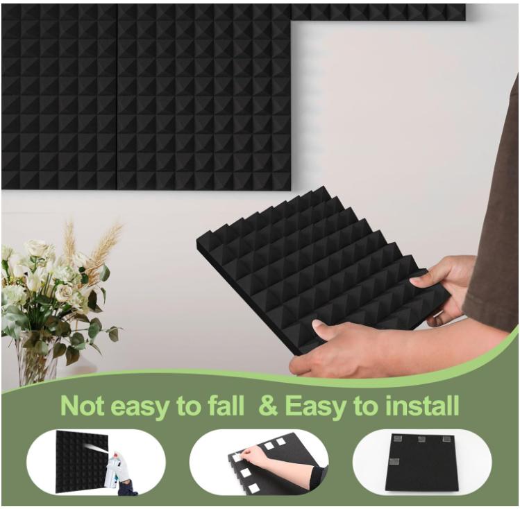 24 Pack Sound Proof Foam Panels Studio Acoustic Foam Panels,1