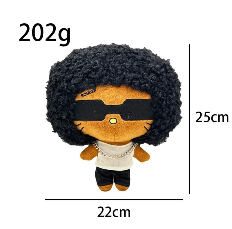 Hello Katty as Brent faiyaz Plush Doll Plushies Stuffed Toys Cute Kids Boys Girls Christmas Gifts