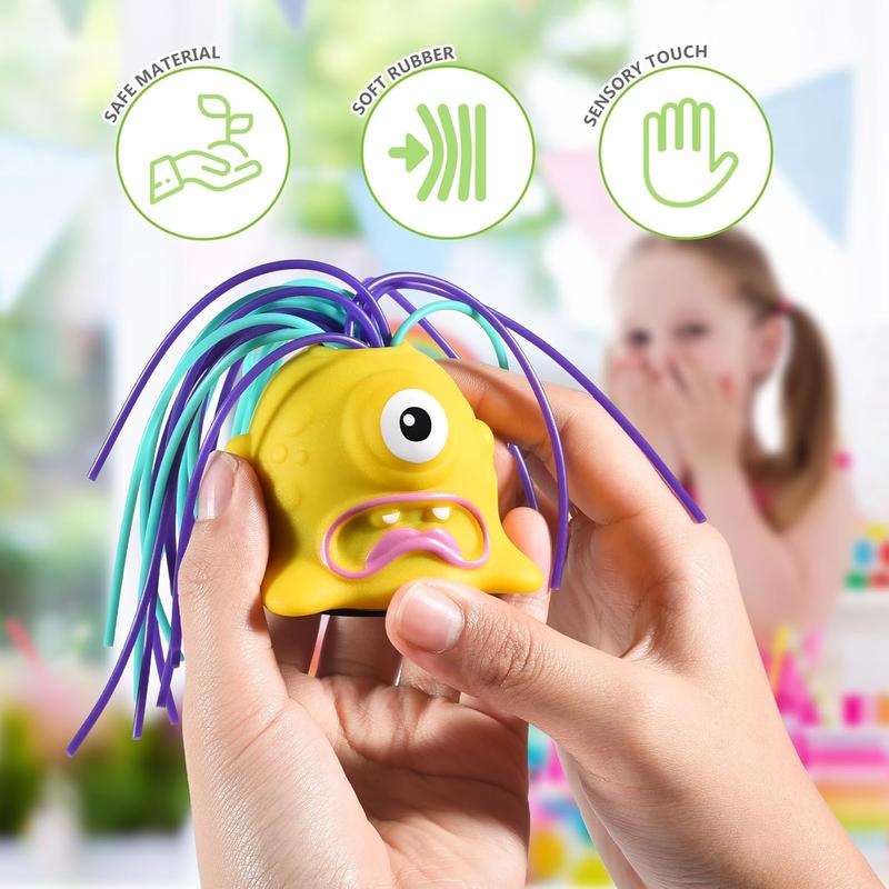 MVPTGRS Fatidge Toys Stress Relief and Anti Anxiety Toys, Fun Hair Pulling Fidget Screaming Monster Toys, Different Screams Made by Hair Pulling, for 3 4 5 6 7+ Kids Boys and Girls