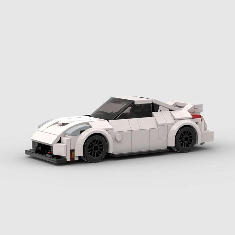 206pcs 350Z Moc Speed Champions Racer Cars City Sports Vehicle Building Blocks Creative Garage Toys for Boys gift