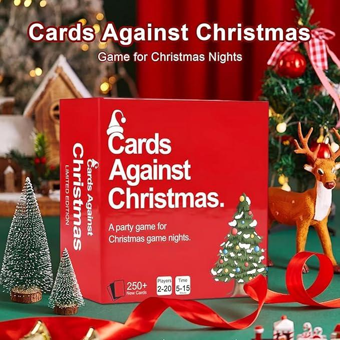 Cards Against Christmas - Game for ChristmasNights,A Party Cards Game for Christmas GameNight,250+ Question Cards Expansion Set,Conversation Card Games for Adults Parties