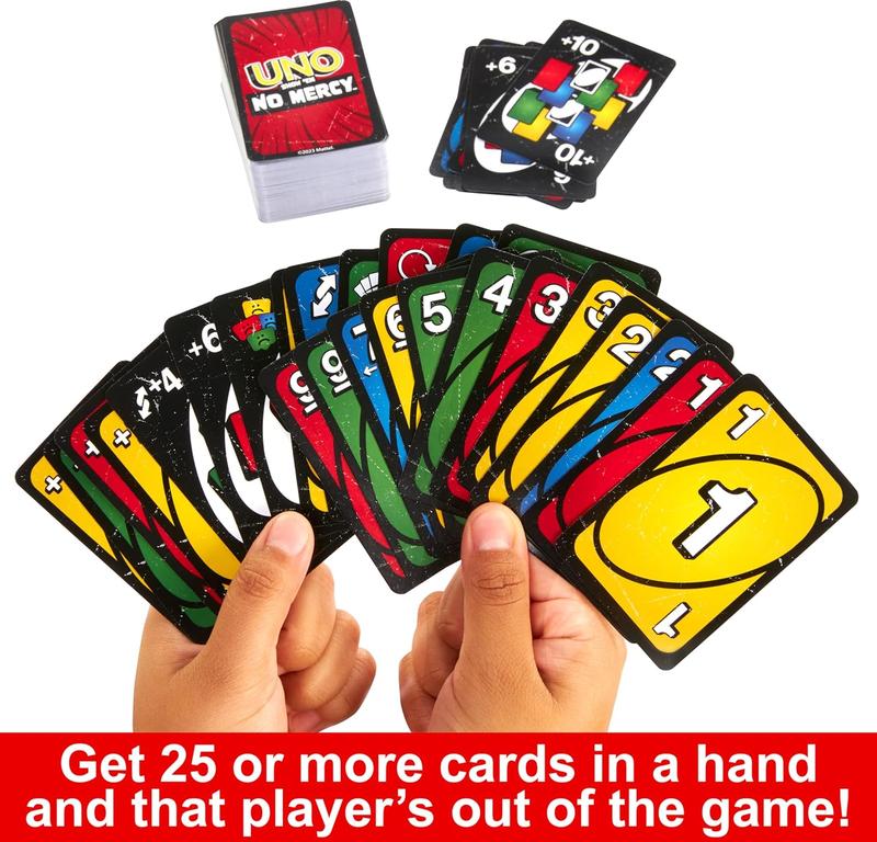 UNO Show ‘em No Mercy Card Game for Kids, Adults & Family Night