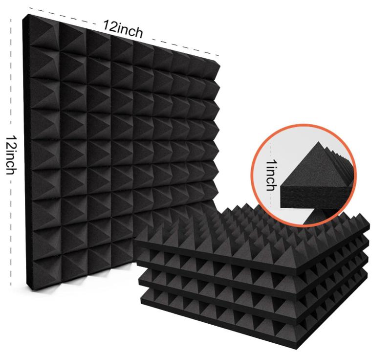 24 Pack Sound Proof Foam Panels Studio Acoustic Foam Panels,1