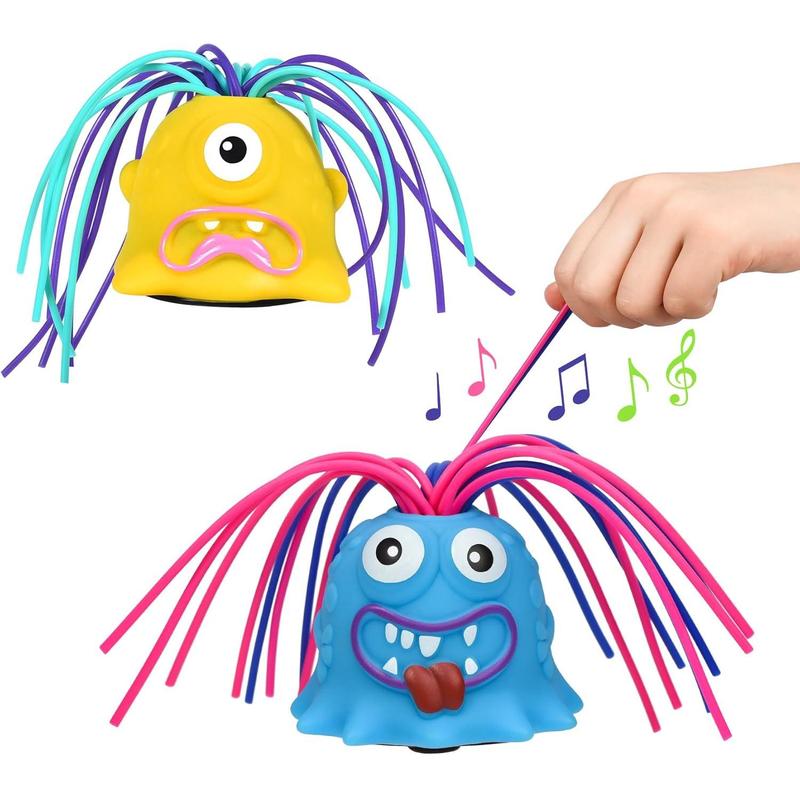 MVPTGRS Fatidge Toys Stress Relief and Anti Anxiety Toys, Fun Hair Pulling Fidget Screaming Monster Toys, Different Screams Made by Hair Pulling, for 3 4 5 6 7+ Kids Boys and Girls