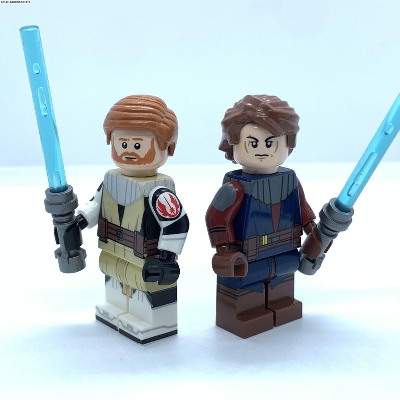 Anakin Skywalker Ahsoka Tano Obiwan Kenobi Minifigures Jedi KNights The CLone Wars