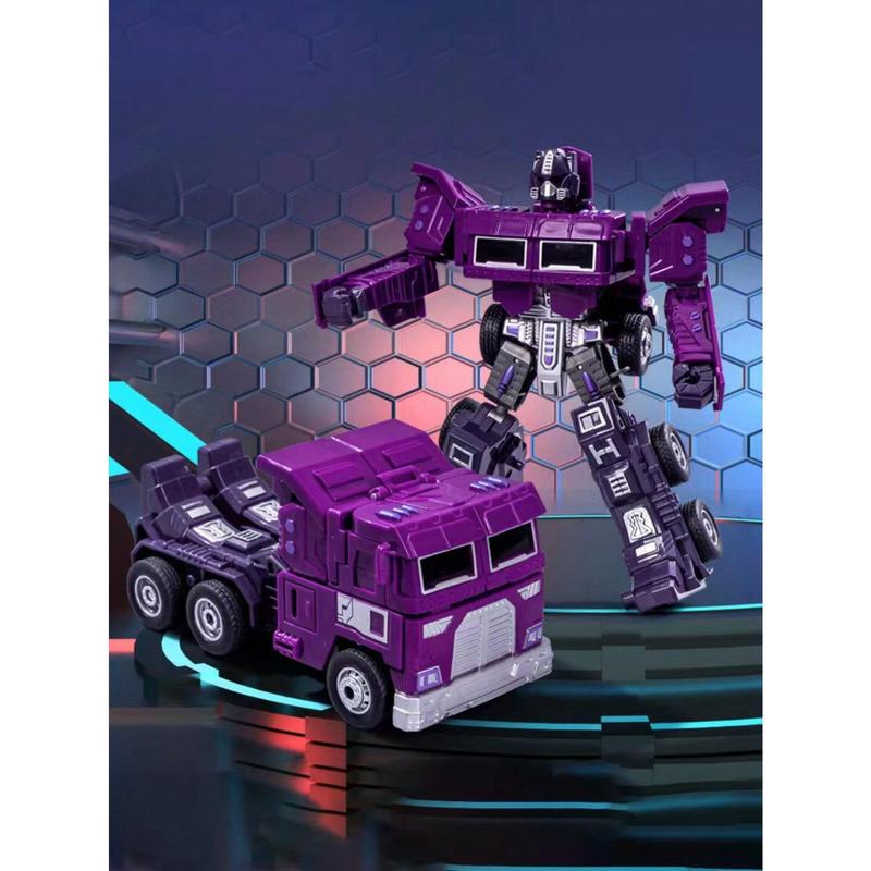 Christmas Gift 1pc Teenager's Stress Relief Transformable Toy Car & Robot Modeled As Engineering Car, 2 Types, Deformable Toy Halloween Decoration Boys Toys,Robot,Kids Toys