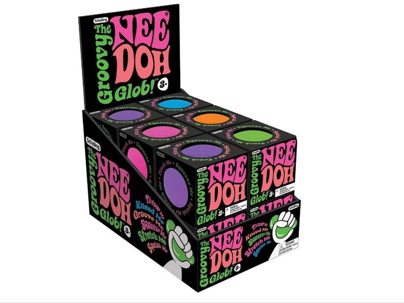 Schylling NeeDoh Original - Sensory Fidget Toy - Assorted Colors - Ages 3 to Adult , 1 Count ( Pack of 1) juguete nee doh  gumdrop