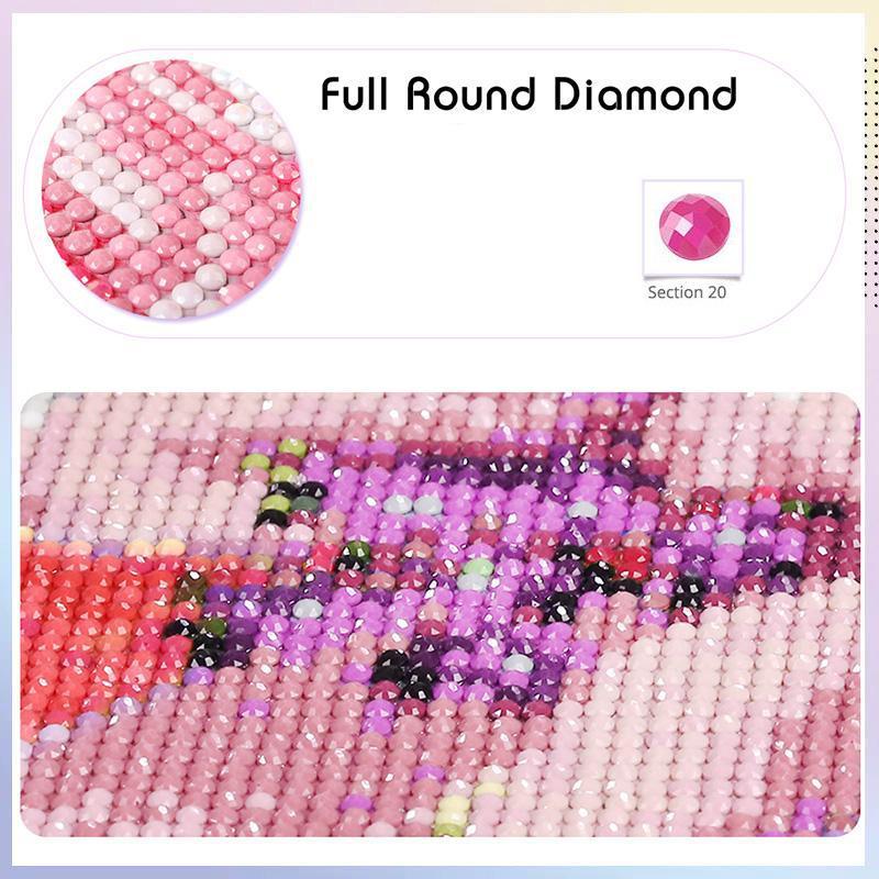 Princess Pattern DIY Diamond Art Painting Without Frame, DIY 5D Full Round Diamond Arts Painting Kit, Wall Art Decor For Home Living Room Bedroom