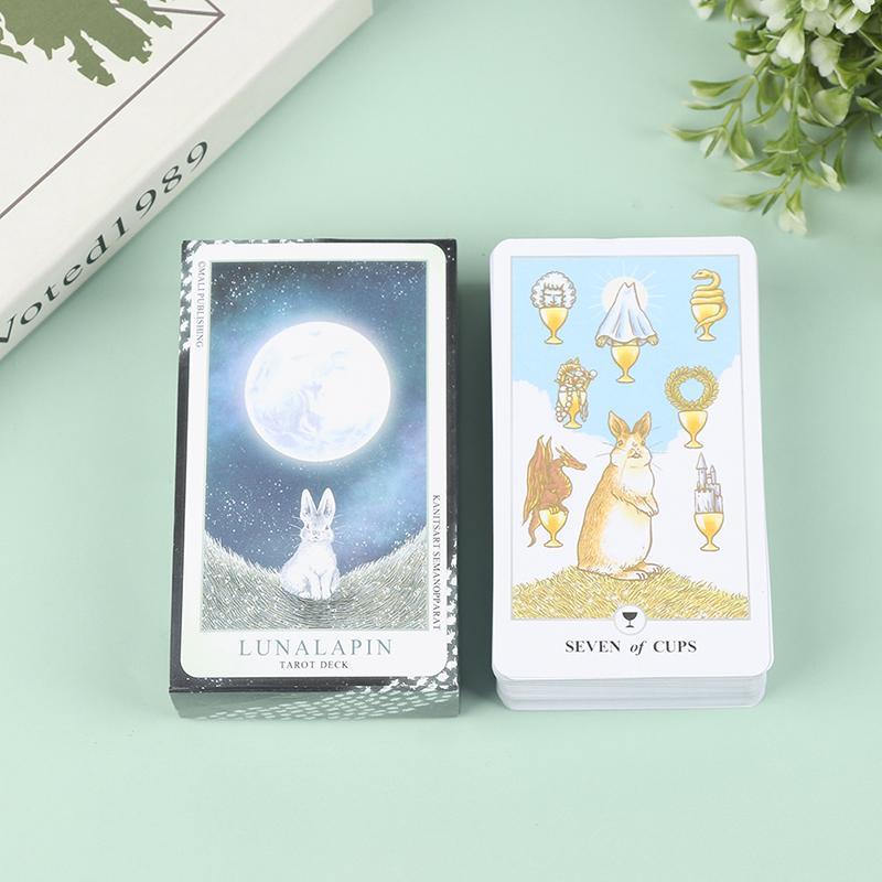 New Fashion 78pcs Tarot Lunalapin Rabbit Tarot Deck Tarot Cards Tarot Card Game Party Game  Funny Toys