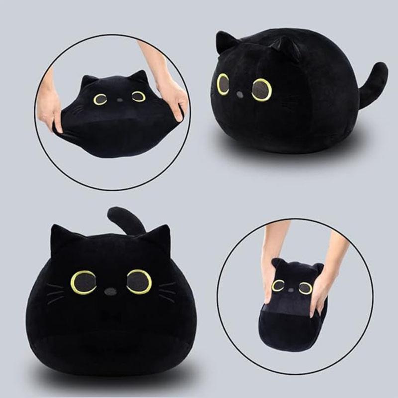 1 4Pcs 3D Cat Plush, Soft Cute Cat, Plush Stuffed Animal Kawaii Cushion for Home Decor, Birthdays, Valentine's Day, Accessories