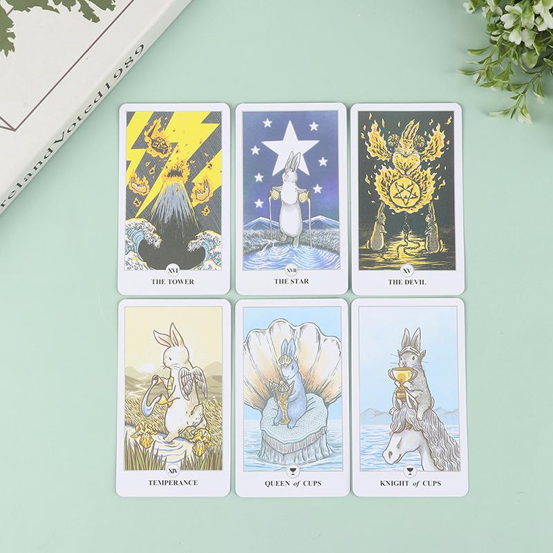 New Fashion 78pcs Tarot Lunalapin Rabbit Tarot Deck Tarot Cards Tarot Card Game Party Game  Funny Toys