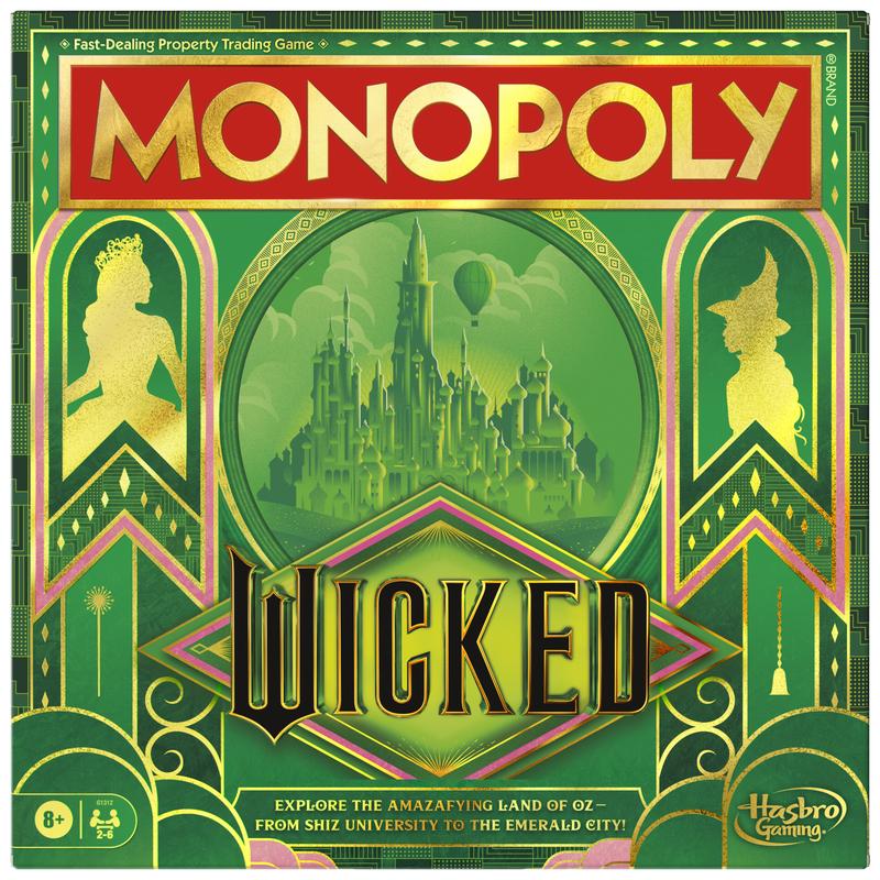 Monopoly Wicked Edition Board Game | Family Fun for Kids, Teens, and Adults | Classic Game Night Entertainment for Ages 8+ | Perfect Gift for Fans of Wicked