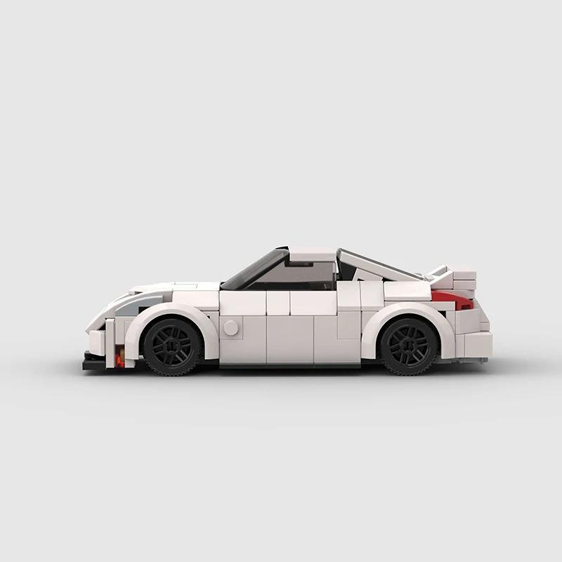 206pcs 350Z Moc Speed Champions Racer Cars City Sports Vehicle Building Blocks Creative Garage Toys for Boys gift