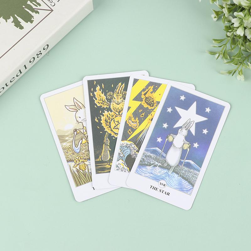 New Fashion 78pcs Tarot Lunalapin Rabbit Tarot Deck Tarot Cards Tarot Card Game Party Game  Funny Toys