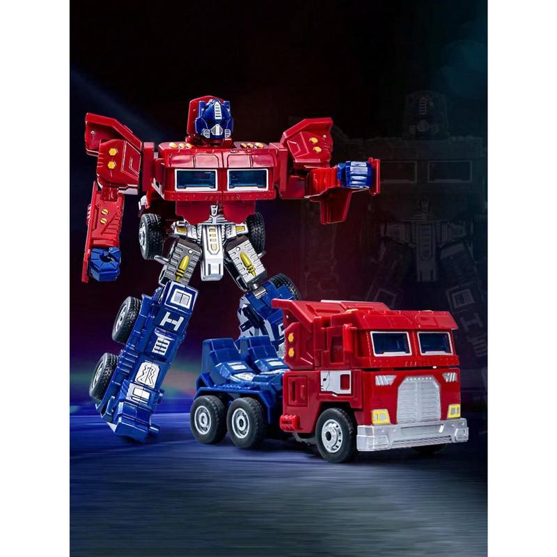 Christmas Gift 1pc Teenager's Stress Relief Transformable Toy Car & Robot Modeled As Engineering Car, 2 Types, Deformable Toy Halloween Decoration Boys Toys,Robot,Kids Toys