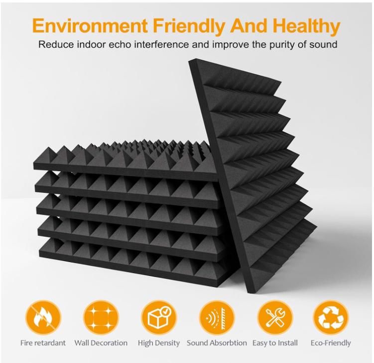 24 Pack Sound Proof Foam Panels Studio Acoustic Foam Panels,1