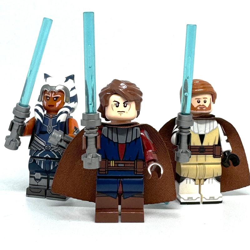 Anakin Skywalker Ahsoka Tano Obiwan Kenobi Minifigures Jedi KNights The CLone Wars