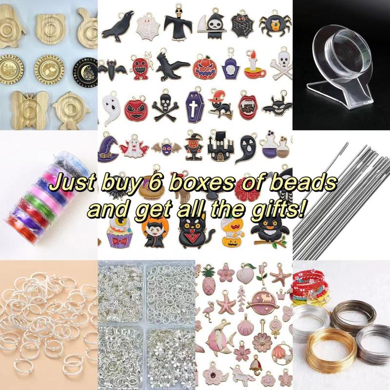 KEVI-DIY-Crystal Beads  (1 Strand about 32PCS)+Free Elastic Strings & Charming Spacers Needles| Make 2 Bracelets