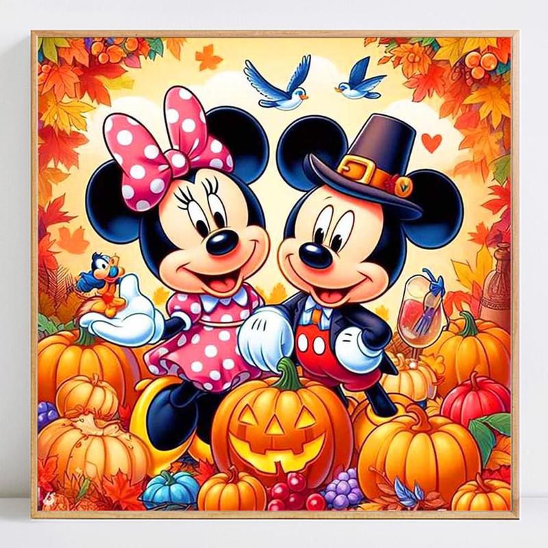 Cartoon Pattern DIY Diamond Arts Colorful Painting Kit, Diamond Arts Colorful Painting without Frame, Handmade Craft Wall Art Decoration