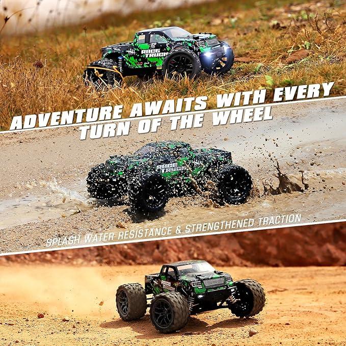 RC Cars Remote Control Car for Boys Girls And Adults, 1:10 Scale RC Car,The Ultimate Stunt twist Car for Young Adventurers, 2.4GHz 2WD All Terrain RC Car with 2 Rechargeable Batteries,360° Rotating RC Crawler.Christmas Gifts.Random color, Random packaging