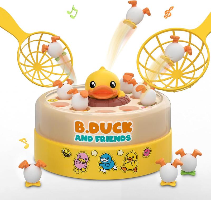 B.Duck Games for Kids Age 4-6, Bounce and Catch Duck Board Games for Kids 4-8, Family Board Games for 5-7 Boys Girls, Birthday Gifts Christmas Party Games for Toddlers 3-5