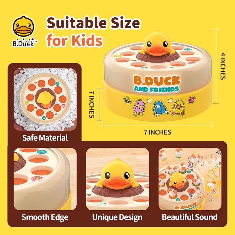 B.Duck Games for Kids Age 4-6, Bounce and Catch Duck Board Games for Kids 4-8, Family Board Games for 5-7 Boys Girls, Birthday Gifts Christmas Party Games for Toddlers 3-5