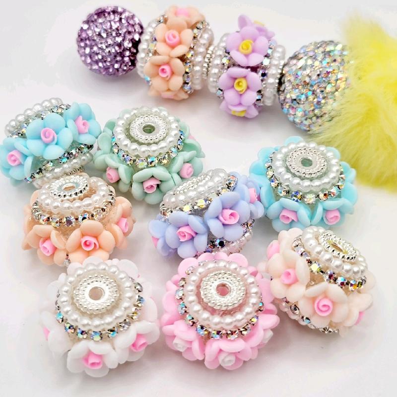 Assorted Flower Bead Bundles for DIY Jewelry