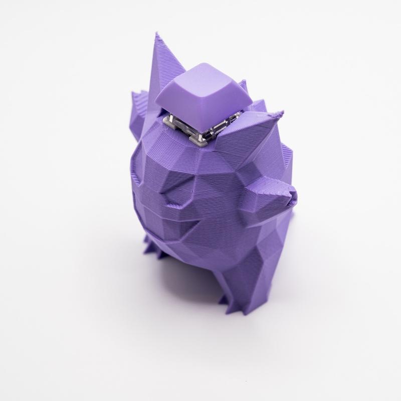 Low Poly Gengar Mechanical Switch Fidget Toy | Stim Toy, Stress Relief, ADHD, ASMR