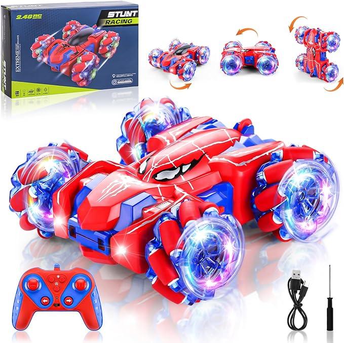 Spider Remote Control Car - 2.4Ghz RC Car with Headlight. Double Sided Off-Road, 360° Rotating RC Drift Car