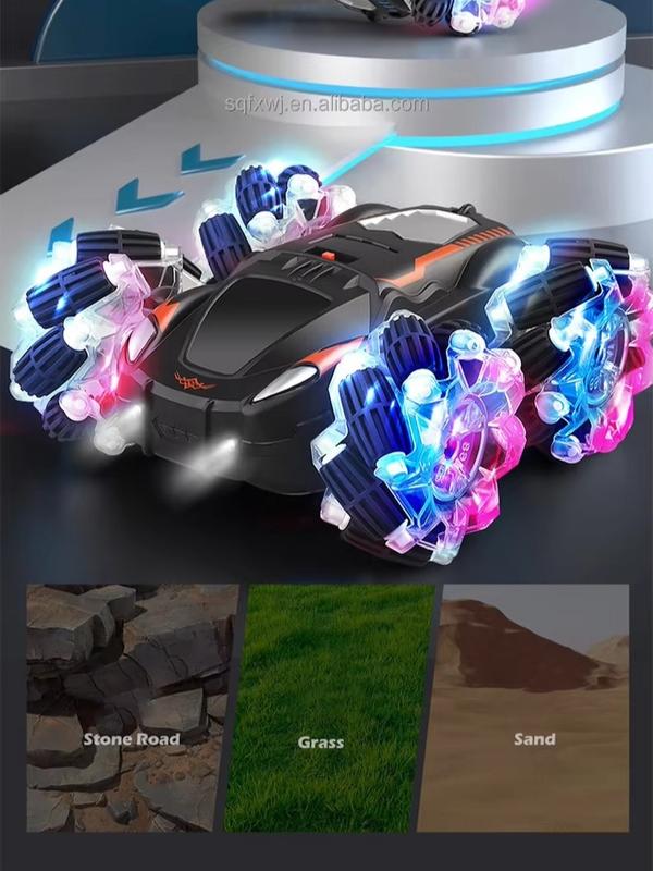 RC Double Side Stunt Car with Colorful Light Remote Control Toys electric rc