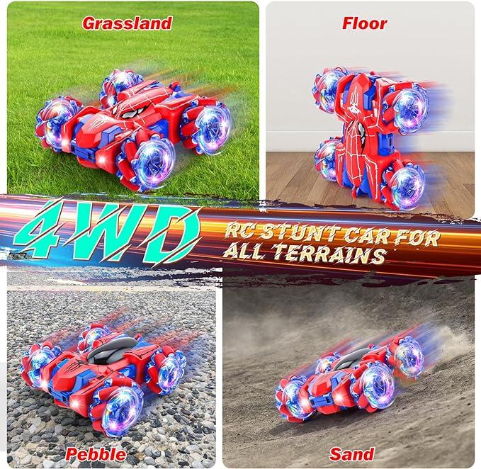 Spider Remote Control Car - 2.4Ghz RC Car with Headlight. Double Sided Off-Road, 360° Rotating RC Drift Car