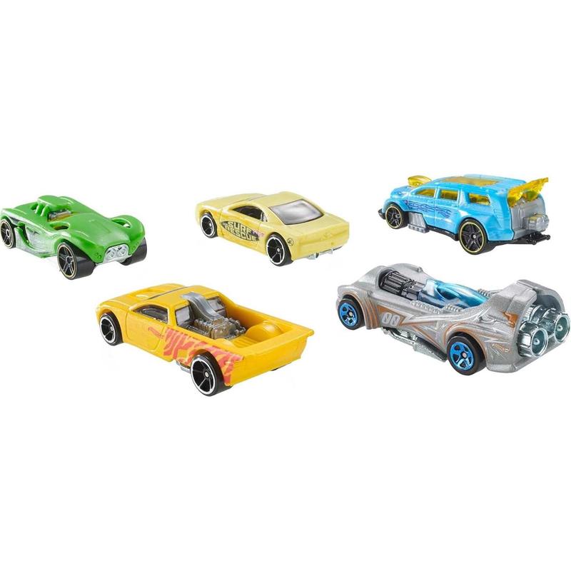 Hot Wheels Color Shifters Toy Cars 5-Pack, Set of 5 1:64 Scale Vehicles that Change Color in Cold or Warm Water (Styles May Vary) ( Exclusive)