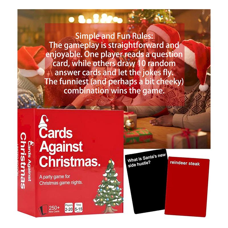 Cards Against Christmas A Party Cards Game for Christmas Game Night,Christmas Friendly Feud Game The Hilarious Party Game, Family Games Christmas Card Game Family Games Cards