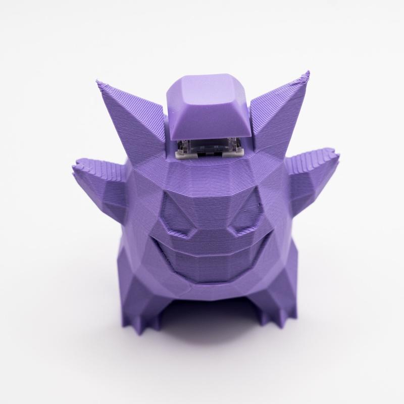 Low Poly Gengar Mechanical Switch Fidget Toy | Stim Toy, Stress Relief, ADHD, ASMR