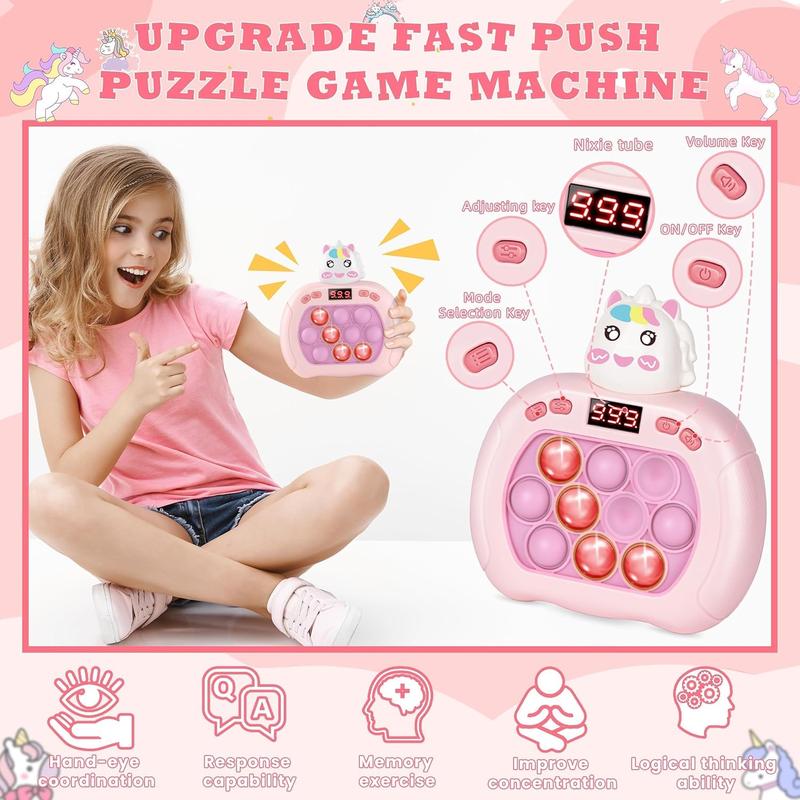 Upgraded Quick Push Game Pop Bubble Up Toys for Kids, Funny Toys for Girls Kids Ages 5-7 8-13 Kids Christmas Birthday Gifts for 3-12 Year Old Girls, Handheld Puzzle Game Stocking Stuffers for Kids