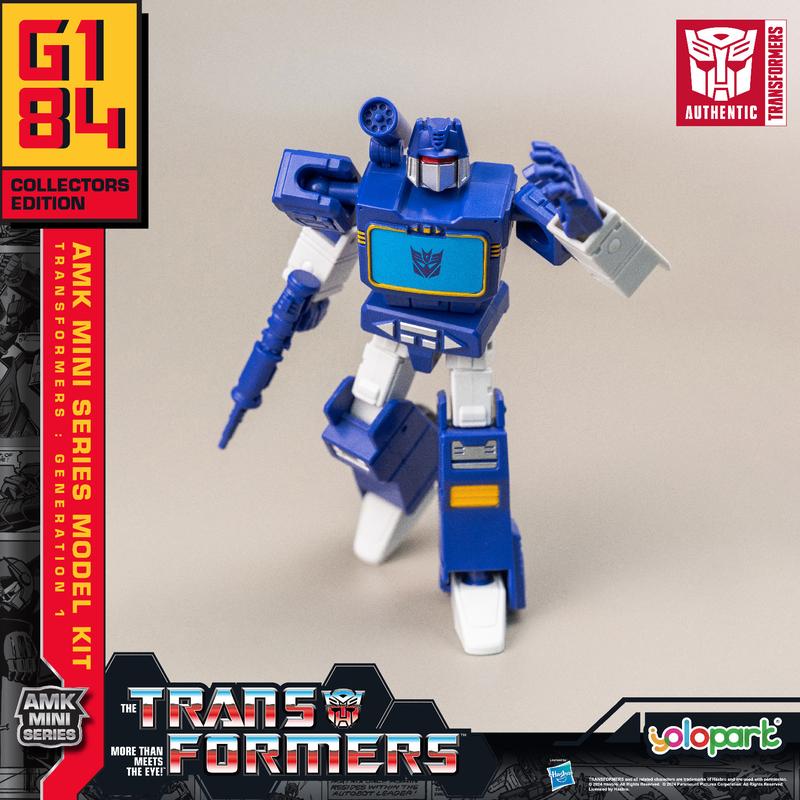 Transformers Toys: Soundwave - Generation 1 - 4.72 Inch Pre-assembled Model Kit from the YOLOPARK AMK MINI Series