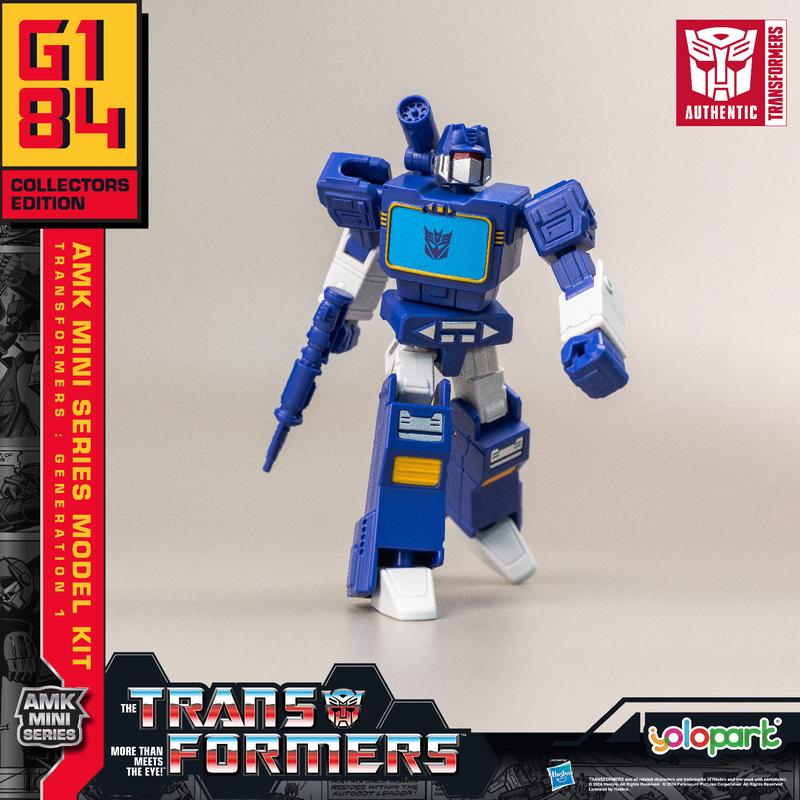 Transformers Toys: Soundwave - Generation 1 - 4.72 Inch Pre-assembled Model Kit from the YOLOPARK AMK MINI Series