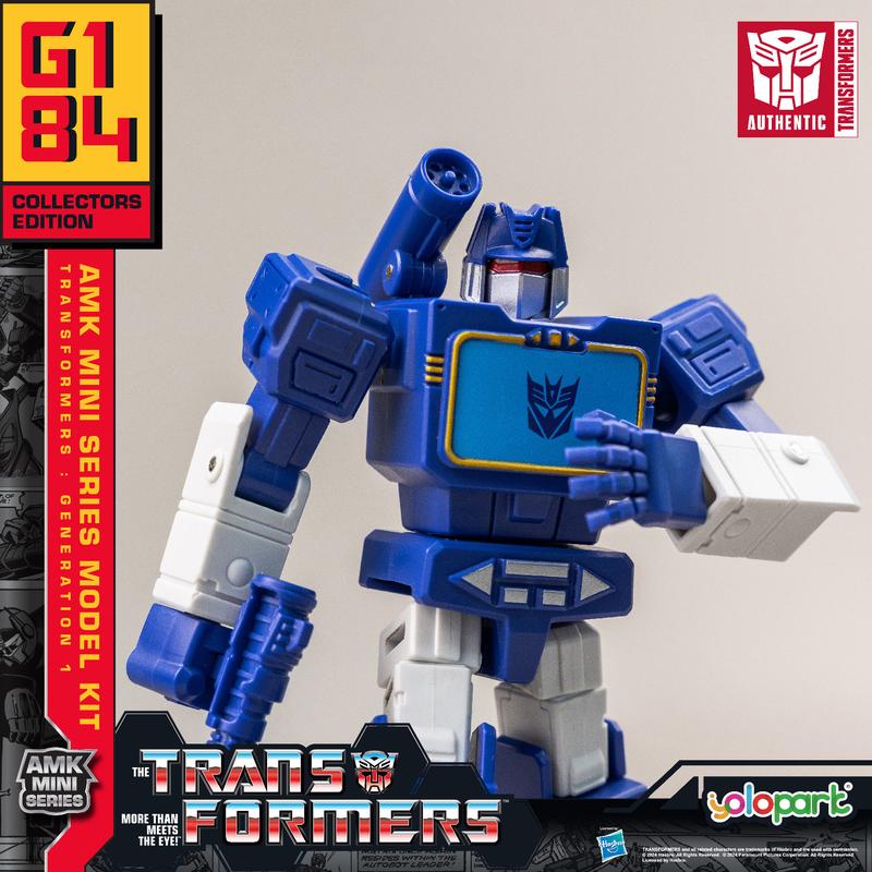 Transformers Toys: Generation 1 Series - Optimus Prime, Bumblebee, Grimlock, Megatron, Soundwave and Starscream- 4.72 Inch Pre-assembled Model Kit from the YOLOPARK AMK MINI Series