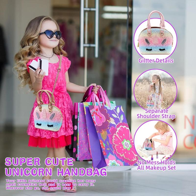 Kids Makeup Kit for Girl - Girl Toys, Little Girls Makeup Kit, Non-Toxic , Children Pretend Play Makeup Set Christmas gift