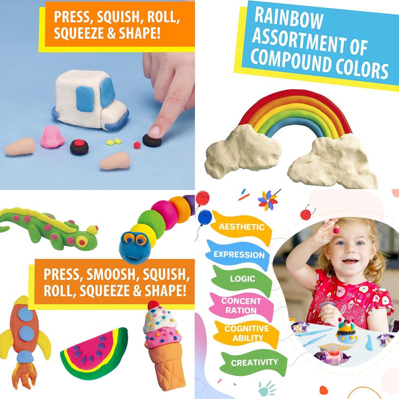 16pcs Playdough Kitchen Set with Noodle Maker - Non-Toxic, Fun Educational Party Game, Perfect Gift for Kids' Christmas and Birthday