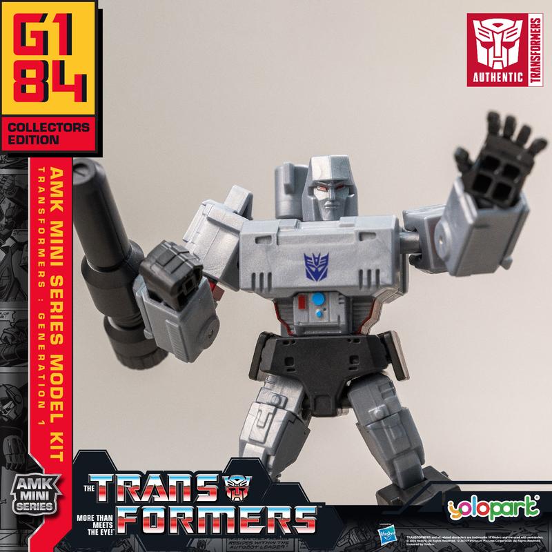 Transformers Toys: Generation 1 Series - Optimus Prime, Bumblebee, Grimlock, Megatron, Soundwave and Starscream- 4.72 Inch Pre-assembled Model Kit from the YOLOPARK AMK MINI Series