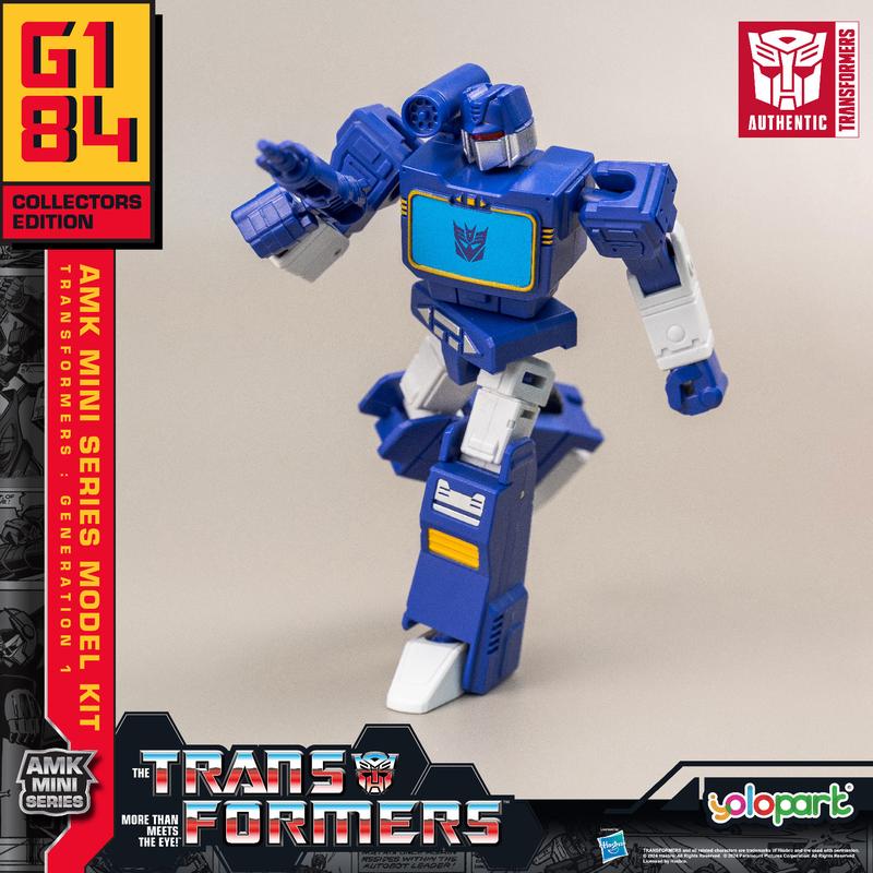 Transformers Toys: Soundwave - Generation 1 - 4.72 Inch Pre-assembled Model Kit from the YOLOPARK AMK MINI Series