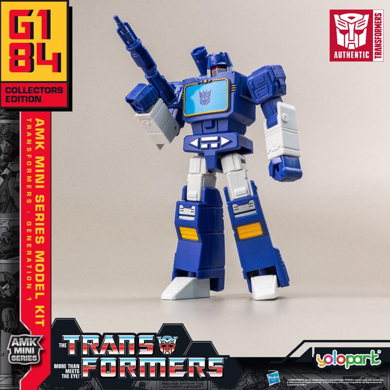 Transformers Toys: Soundwave - Generation 1 - 4.72 Inch Pre-assembled Model Kit from the YOLOPARK AMK MINI Series